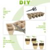 200 Cells Seedling Starter Tray Kit 20 Pack Peat Pots,Biodegradable Pots for Seedlings,Bonus 200 Plant Labels,2 Transplanting Tools,1 Spray Bottle,Greenhouse&Gardening Supplies for Plant Seeds - Image 5