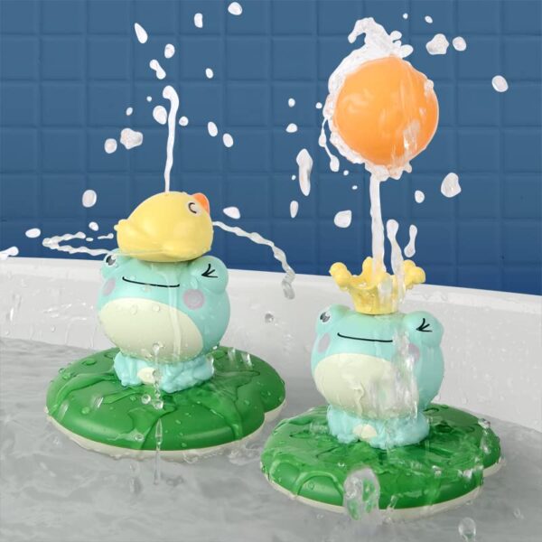 Little Bado Electric Baby Bath Frog Toy,Spray Water Spraying Squirt Toy 4 in 1 Bathtub Bath Toy for Infants Babies 6-12… - Image 5